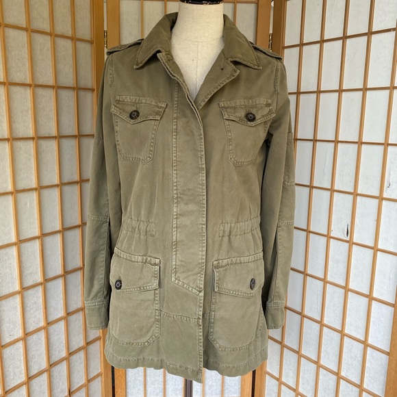 Banana Republic Green Utility Jacket SZ S - Picture 2 of 12